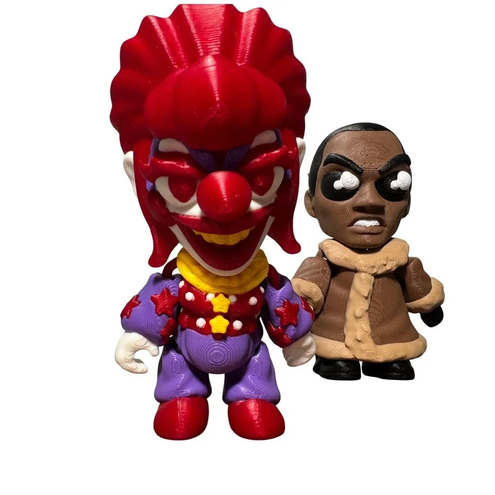 Horror Movie Figure 3D Printed Pennywise Pinhead Freddy Candyman Klown‎ 4in